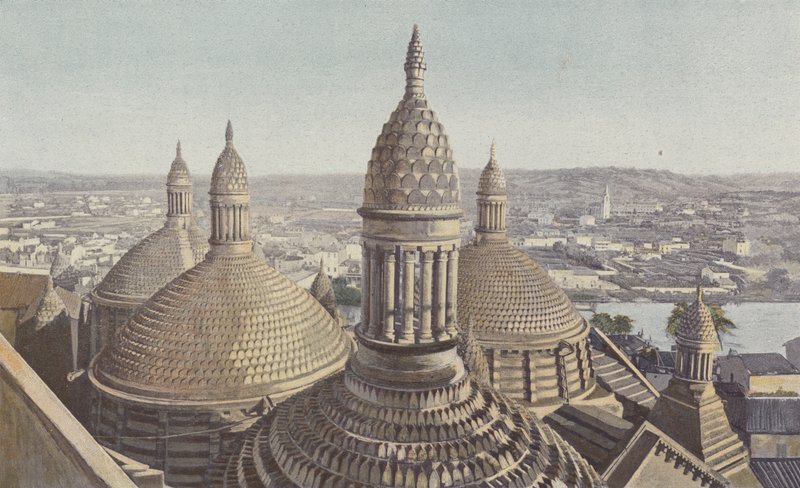 Périgueux, Cathédrale Saint-Front, Coupoles vues du clocher - French Photographer