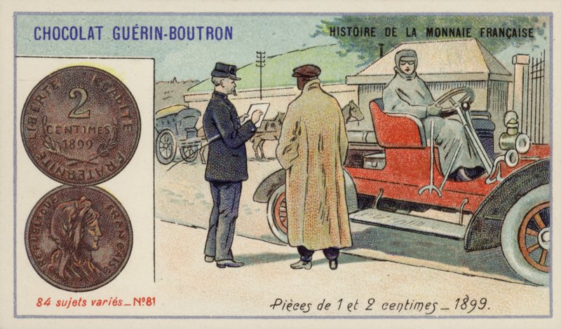 Pièces de 1 et 2 centimes - French School