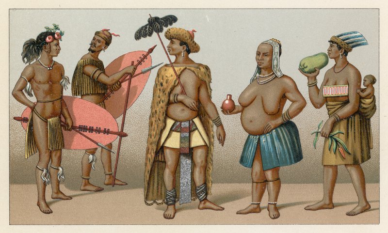 Costume africain - French School