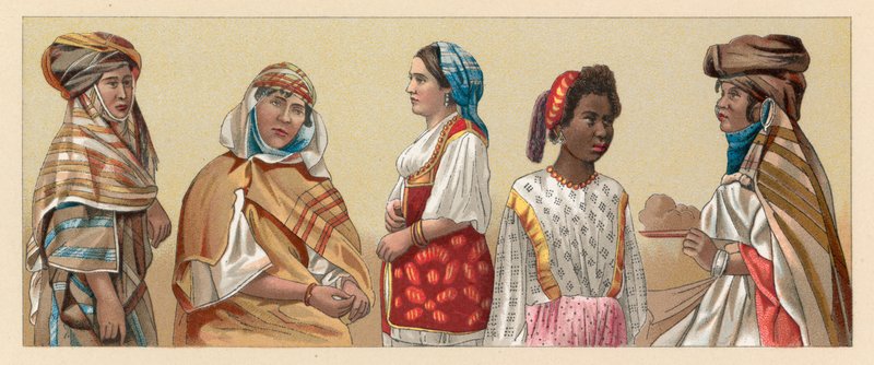 Costume africain - French School