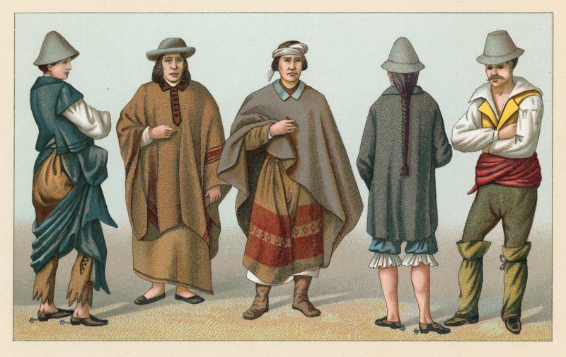Costume américain - French School