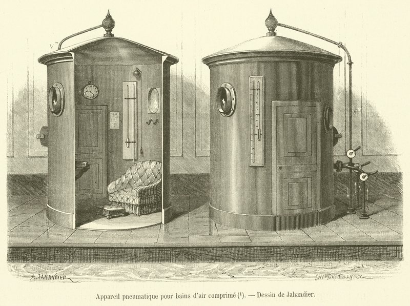 Appareil pneumatique pour bains d