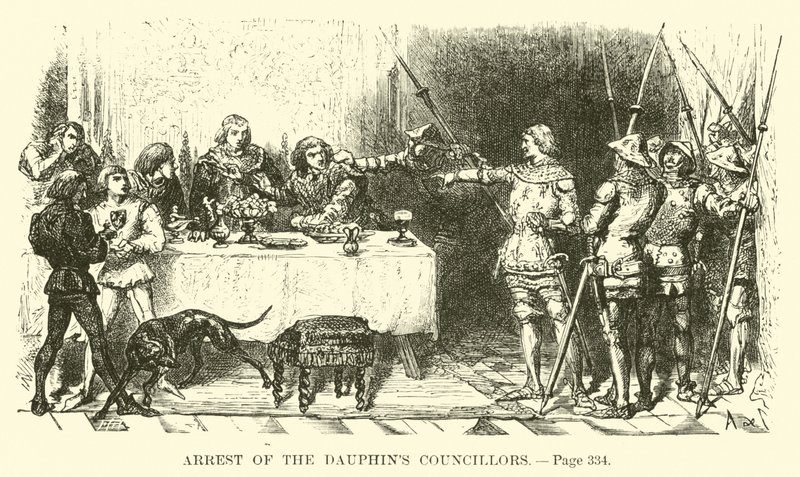 Arrestation des conseillers du Dauphin - French School
