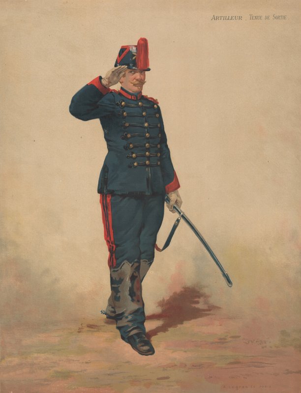 Artilleur, Tenue de Sortie - French School