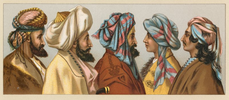 Costume asiatique - French School