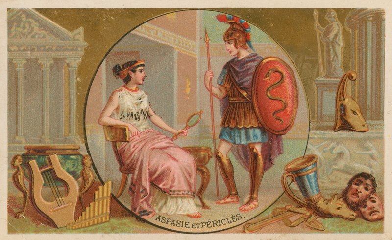 Aspasie et Périclès - French School