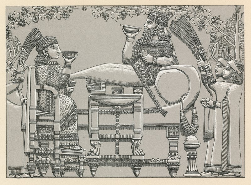 Costume assyrien - French School