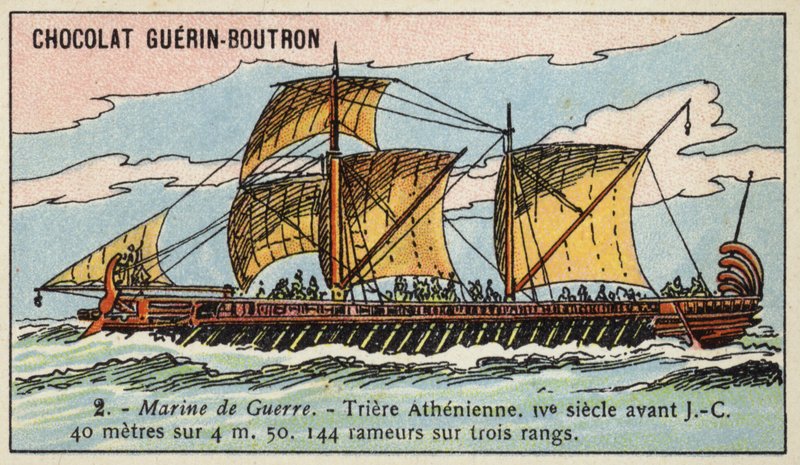 Trirème athénienne, IVe siècle av. J.-C. - French School