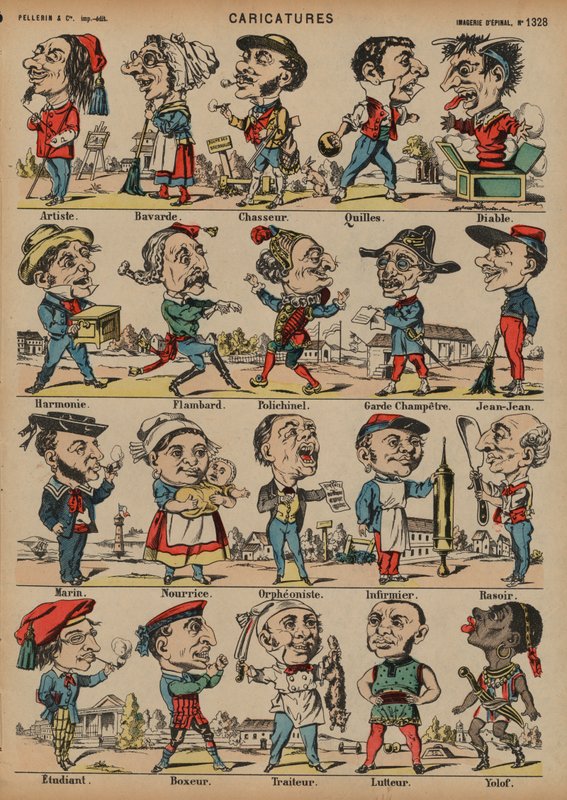 Caricatures - French School