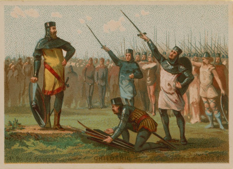 Childéric II, roi de France (c 653-675) - French School