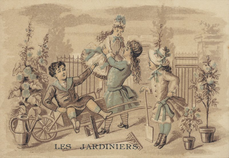 Enfants dans le jardin - French School