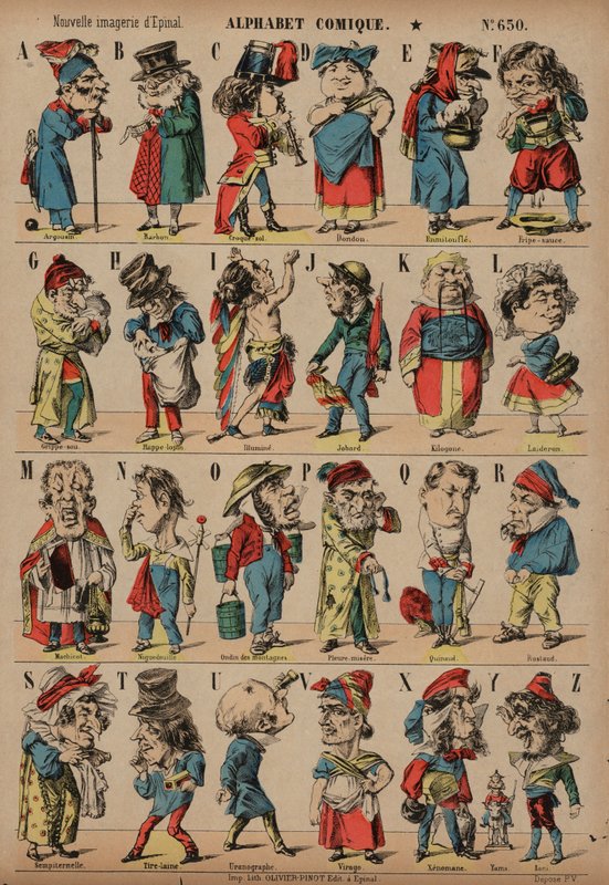 Alphabet comique - French School