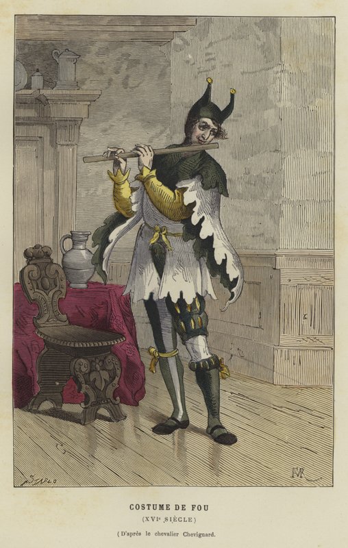 Costume de fou, 16ème siècle - French School