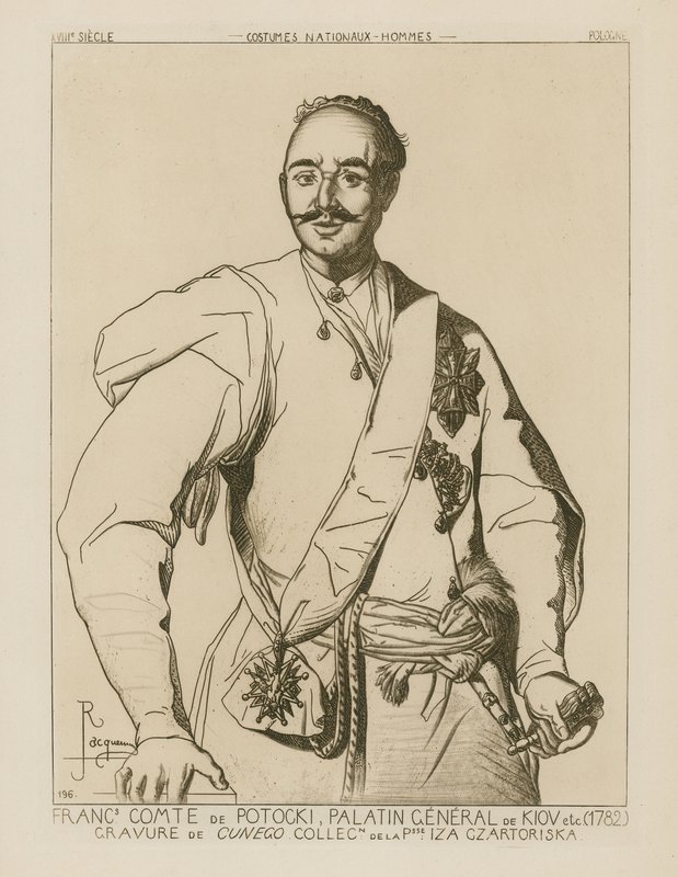 Comte Potocki, Palatin Général de Kiev (1782) - French School
