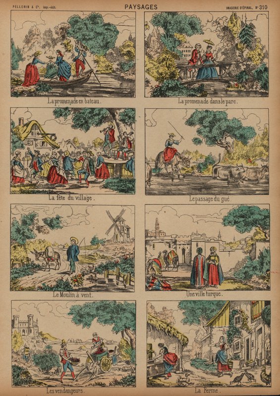 Scènes de campagne - French School