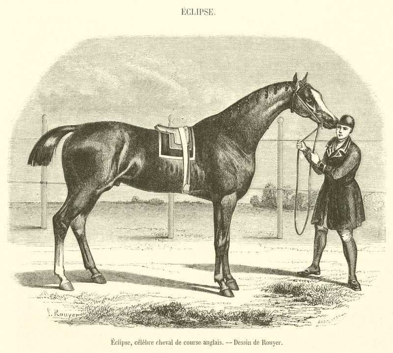 Eclipse, célèbre cheval de course anglais - French School