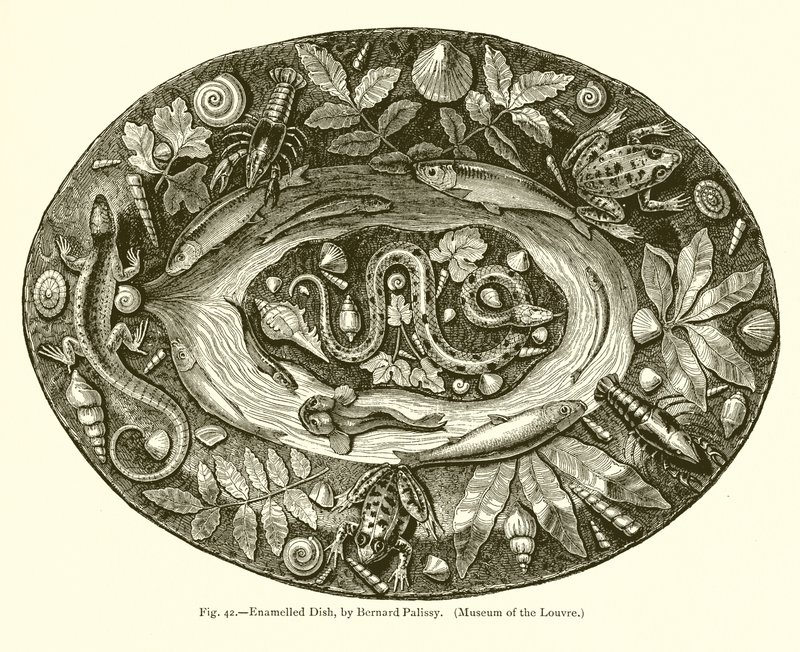 Plat émaillé - French School