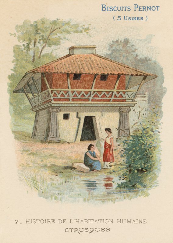 Maison étrusque - French School