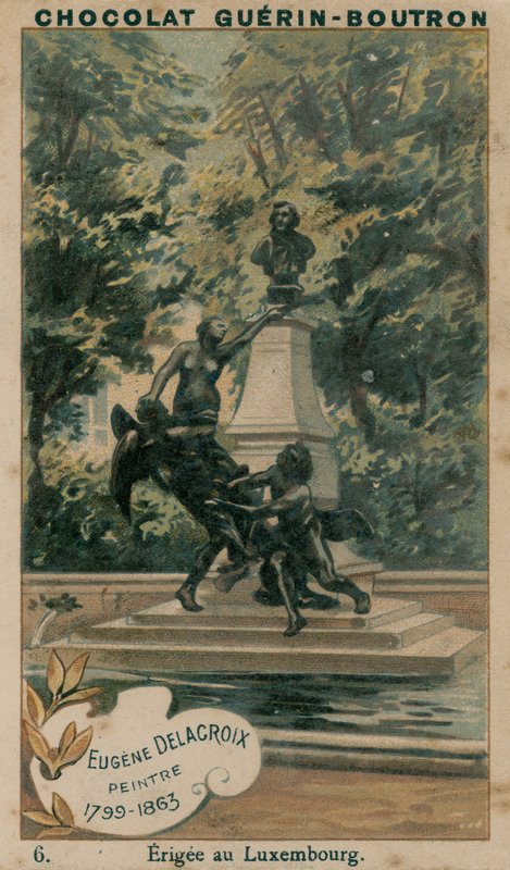 Eugène Delacroix, Peintre, 1799-1863, Érigée au Luxembourg - French School
