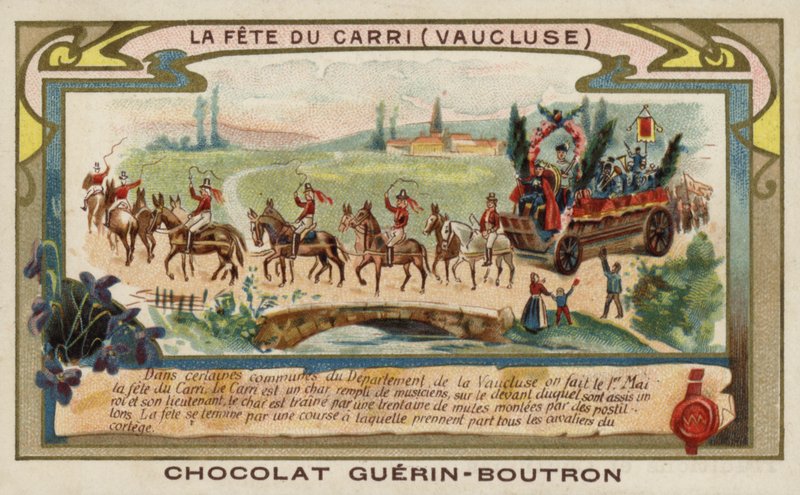 Fête des Carri, Vaucluse, France (chromolithographie) - French School