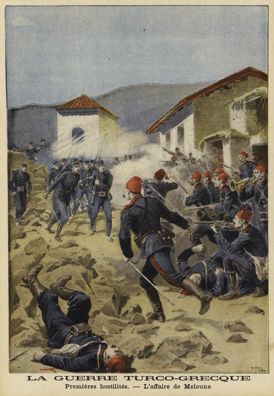 Premières hostilités de la guerre gréco-turque, 1897 - French School