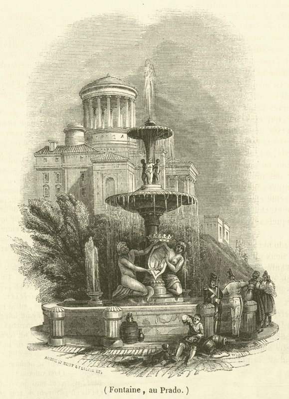 Fontaine, au Prado - French School