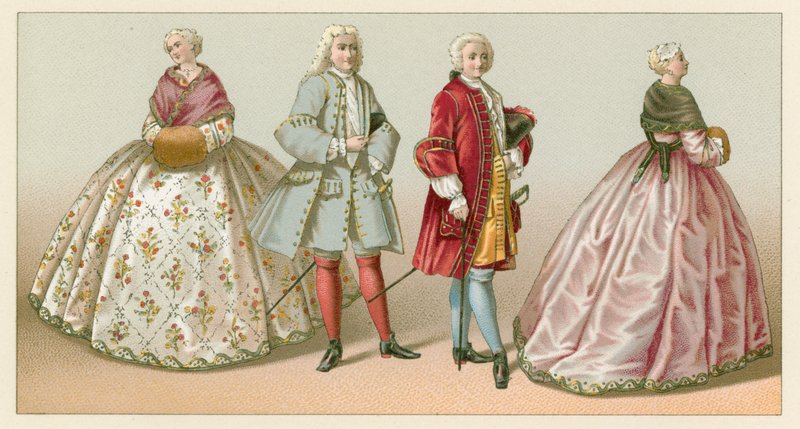Costume français du XVIIIe siècle - French School