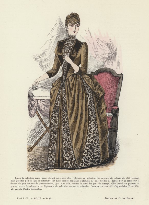 Planche de mode française - French School