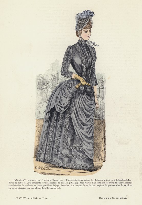 Planche de mode française - French School