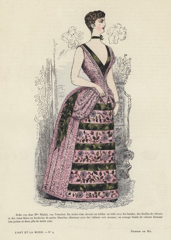 Planche de mode française - French School