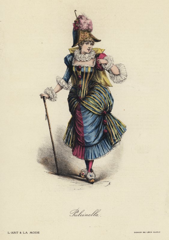 Planche de mode française - French School
