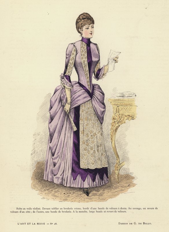 Planche de mode française - French School