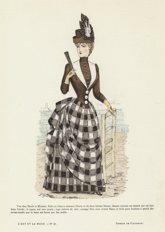 Planche de mode française, 1885-86 - French School