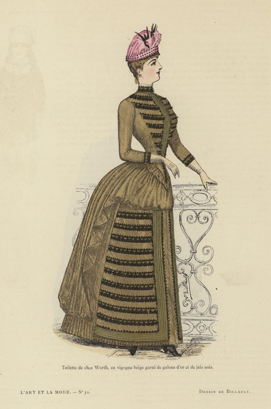Planche de mode française, 1885-86 - French School
