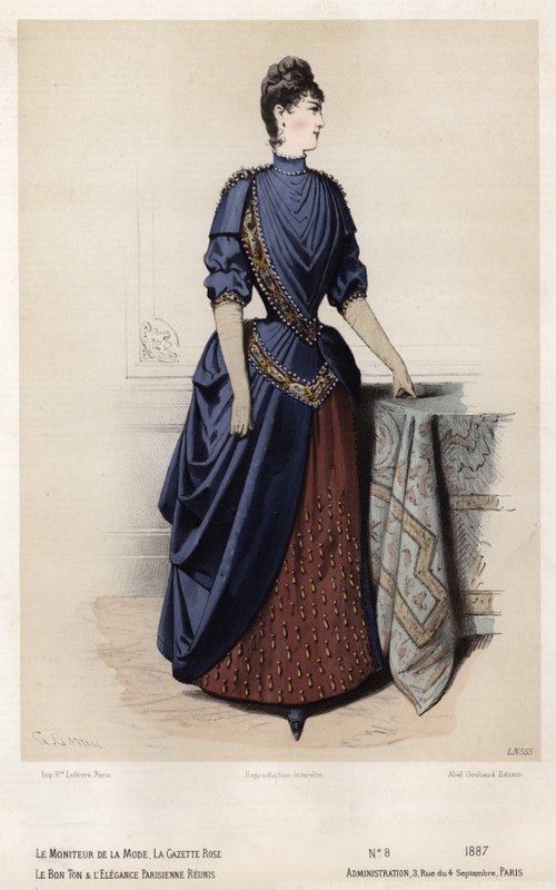 Planche de mode française, fin du XIXe siècle - French School