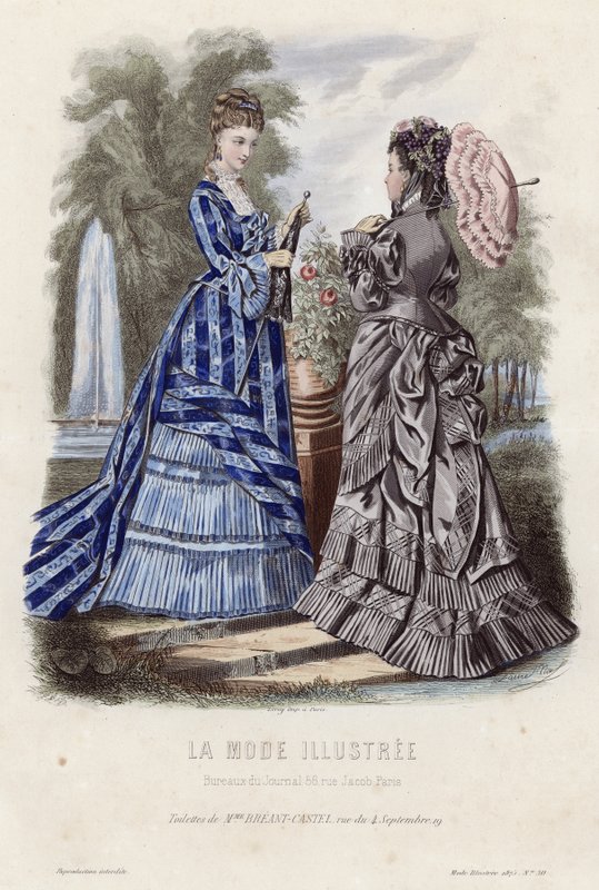 Planche de mode française, fin du XIXe siècle - French School
