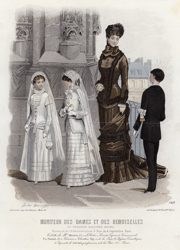 Planche de mode française, fin du XIXe siècle - French School
