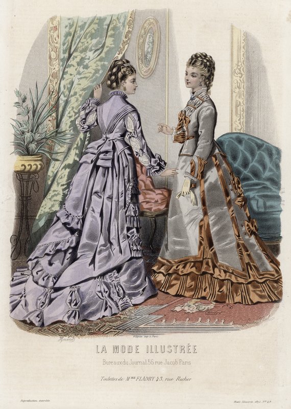 Planche de mode française, fin du XIXe siècle - French School
