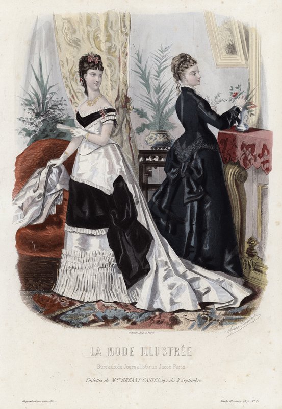 Planche de mode française, fin du XIXe siècle - French School