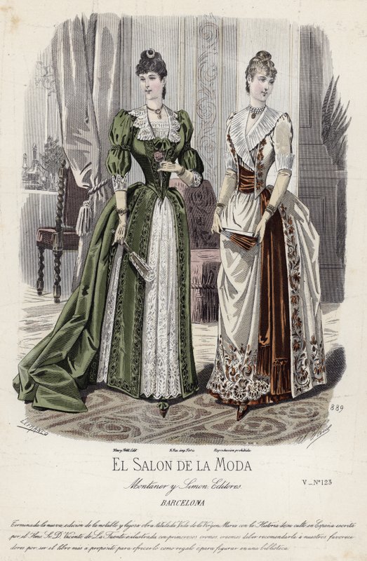 Planche de mode française, fin du XIXe siècle - French School