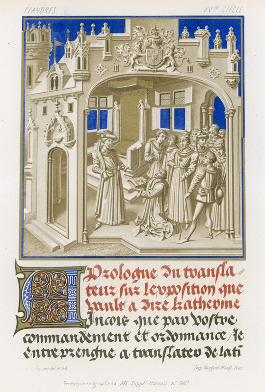 Frontispice en grisaille d
