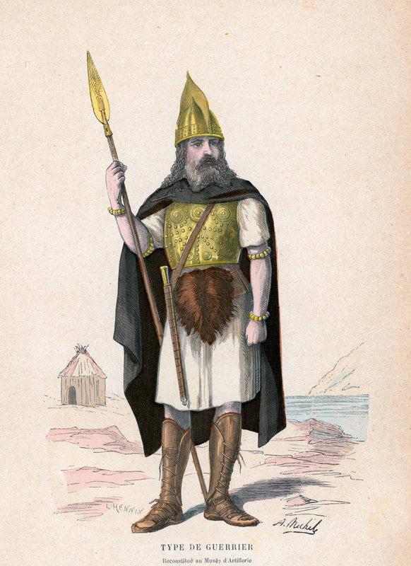 Guerrier gaulois - French School