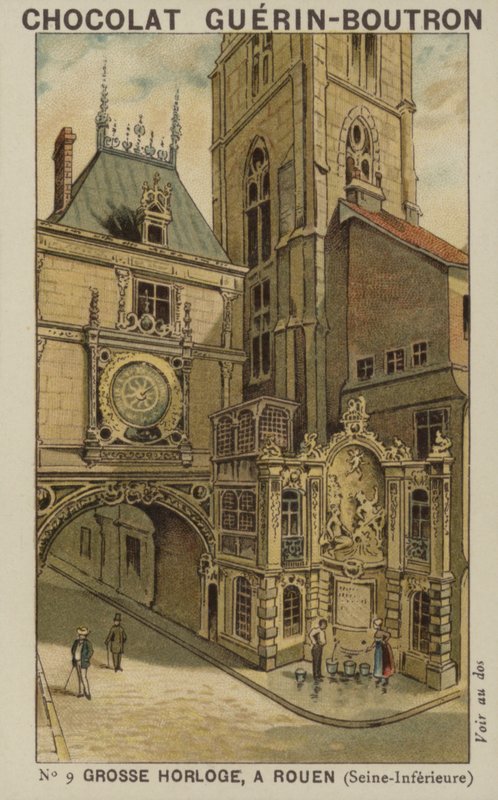 Grosse Horloge, à Rouen, Seine-Inférieure - French School