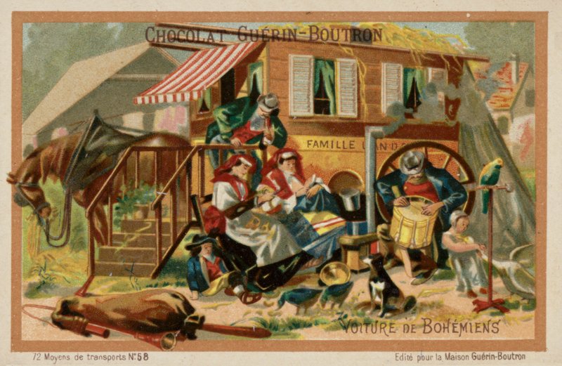 Caravane de gitans - French School