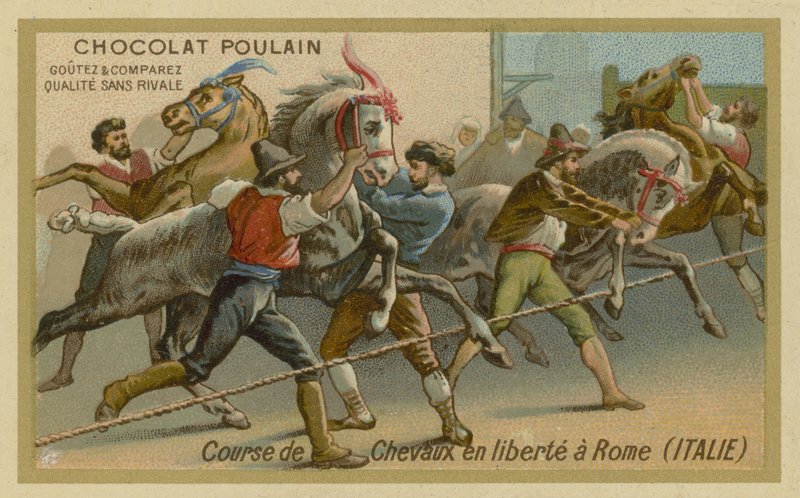 Courses de chevaux à Rome - French School