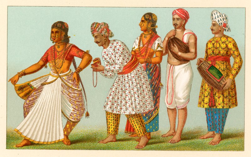 Costume indien - French School