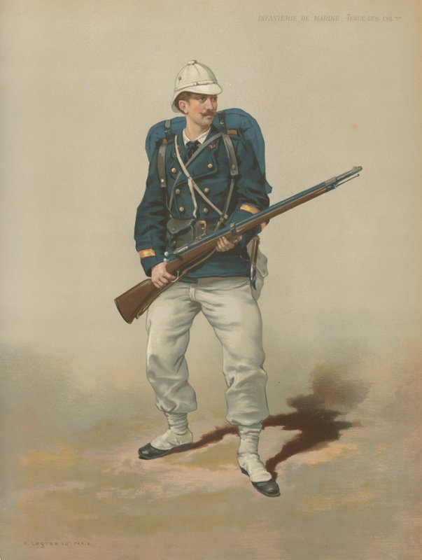 Infanterie de Marine, Tenue des Colies - French School
