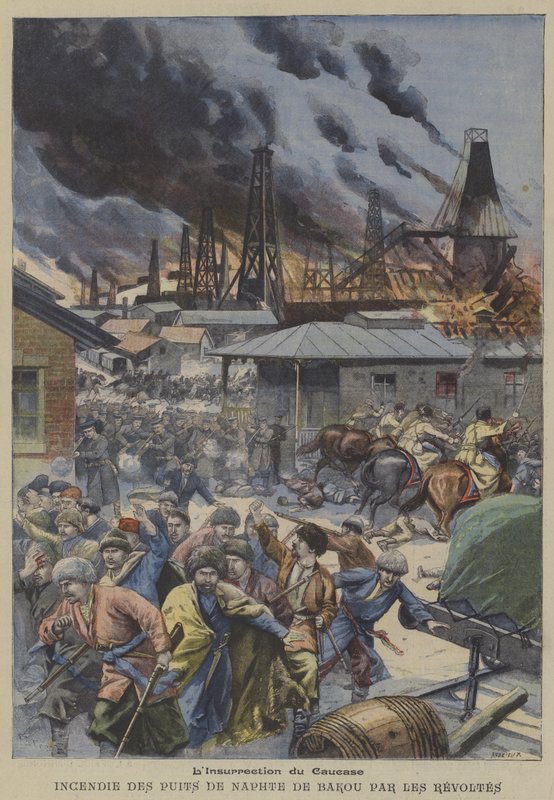 Insurrection dans le Caucase - French School