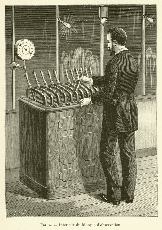 Intérieur du kiosque d