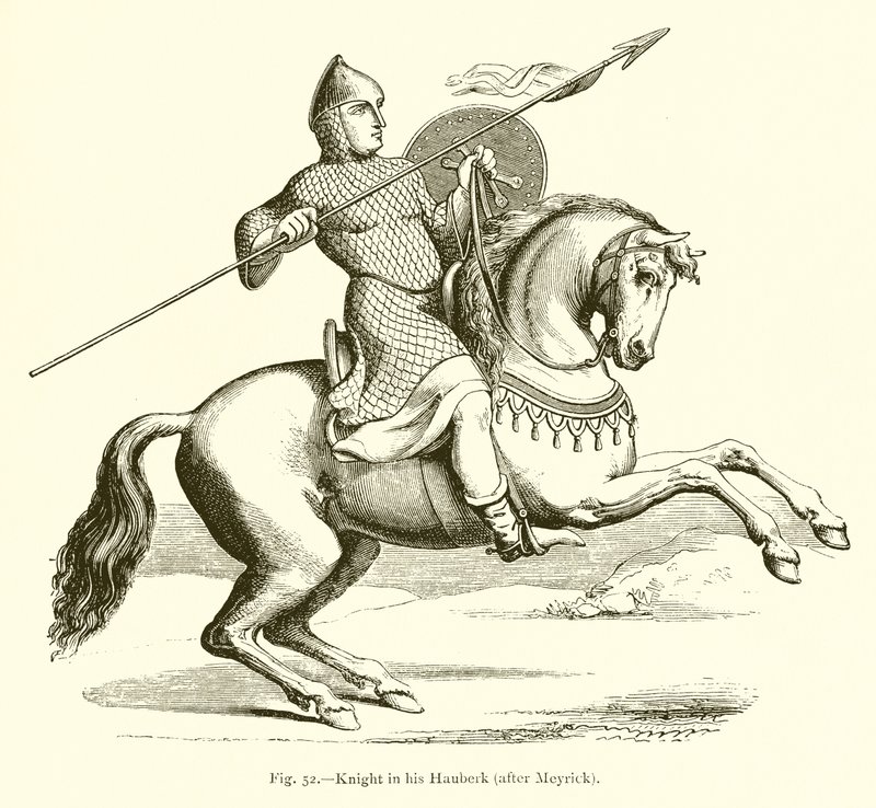 Chevalier en haubert - French School